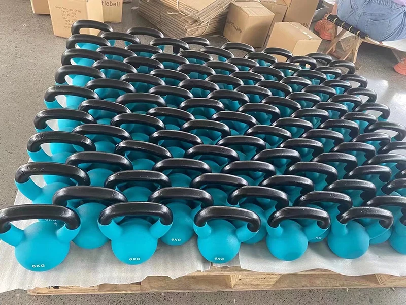 جرس Kettlebells PVC عالي الجودة متوفر بجميع الأحجام والألوان المتعددة للقوة والتدريب على أجراس Kettlebells #6