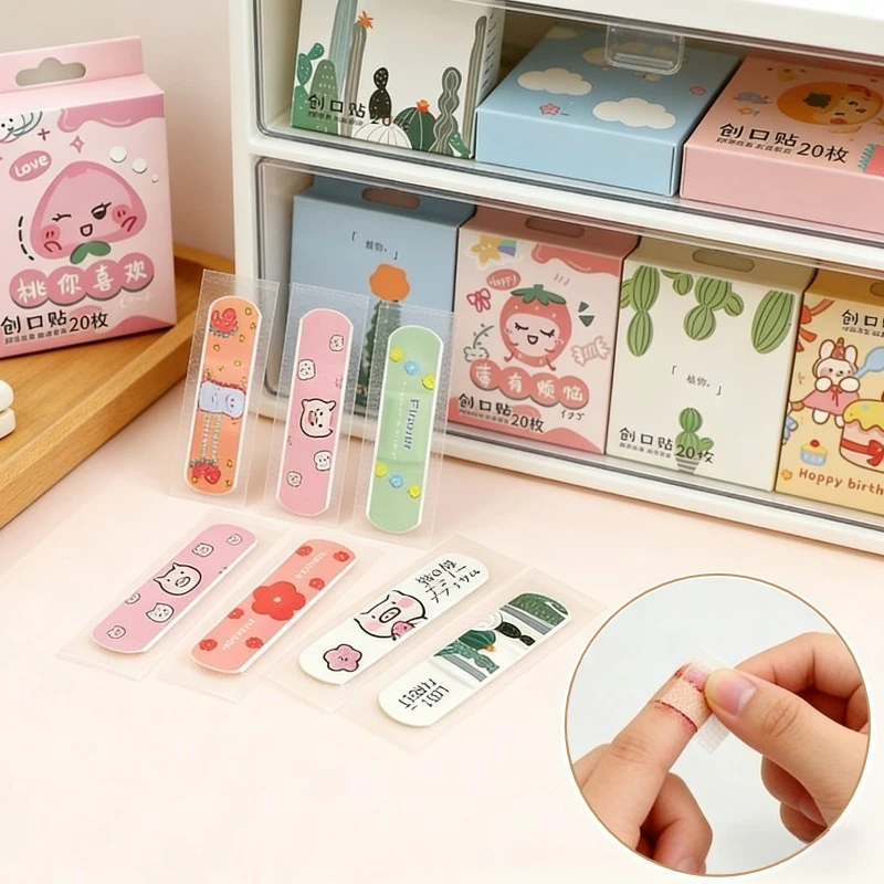 

20Pcs/Box Cute Cartoon Band Aid Plaster for Children Kids Wound Dressing Patch First Aid Adhesive Bandages Waterproof Woundplast