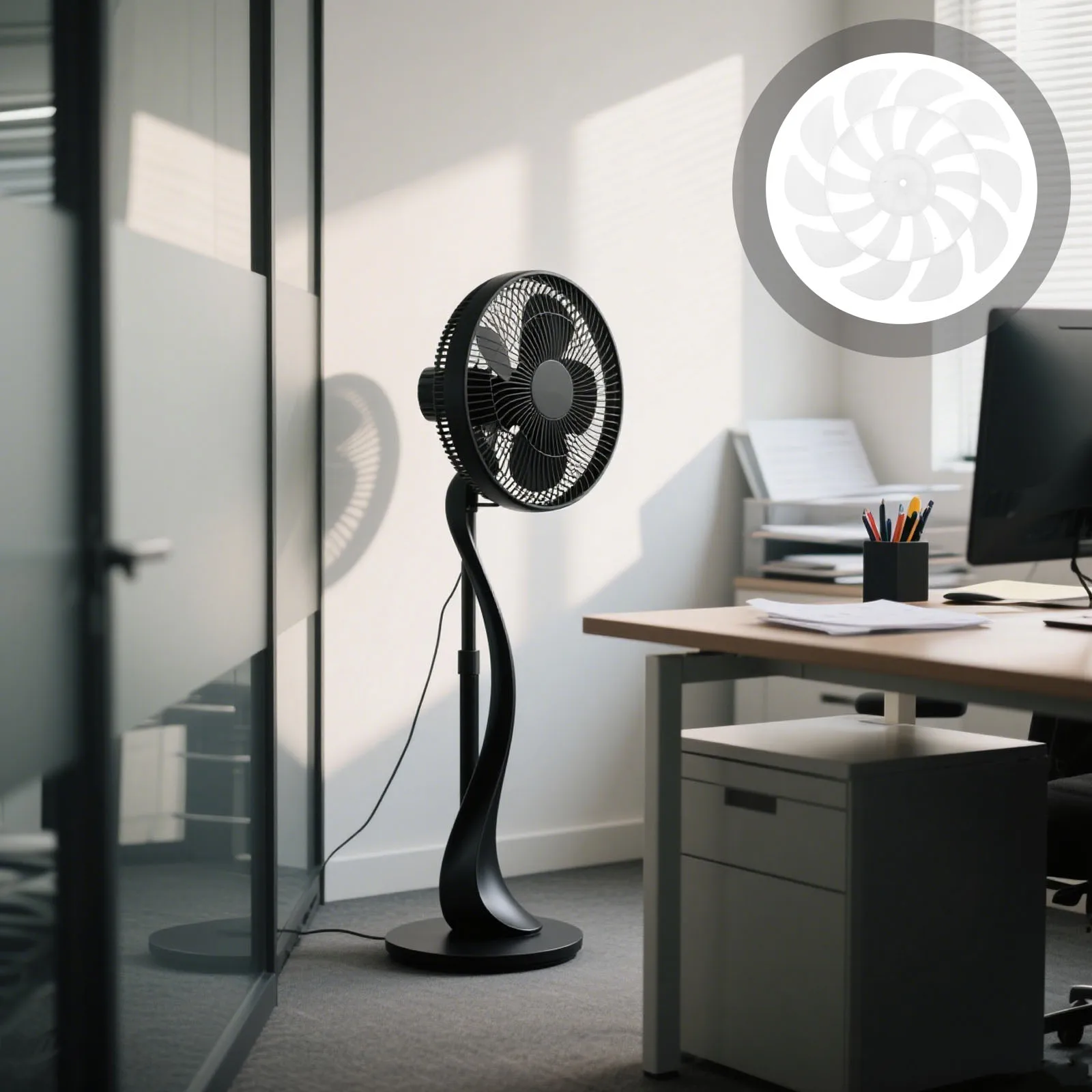 

Plastic Fan Blades Replacement 12-Inch 7-Blade Silent Design For Floor Pedestal Fans Universal Quiet Night Use Lighting