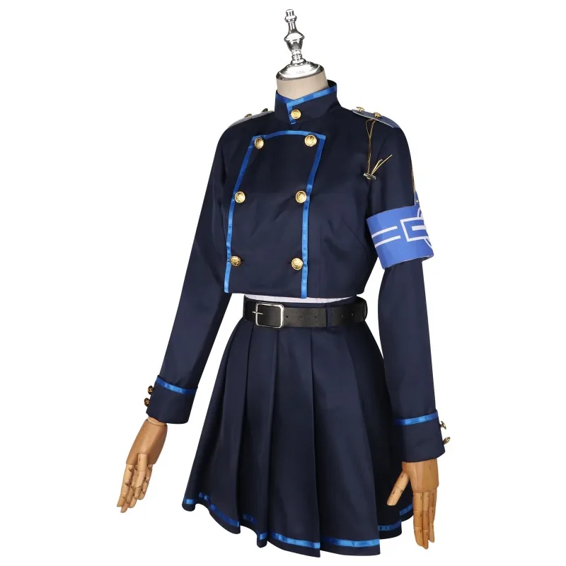 Game Blue Archive Game Cos Hyland Railway Academy Twin Uniform Nozomi Hikari Coat Skirt Shorts Belt Armband Hat Cosplay Costume