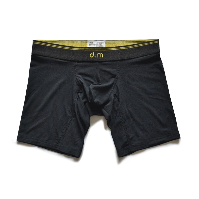 

Men's Low-Waist Underwear Sexy Mid-Length Boxer Shorts with Large Pouch Comfortable Modal Solid Panties Smooth Fabric Underwear