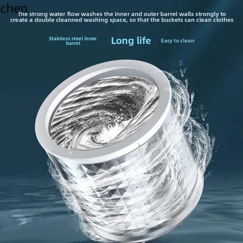 ZML small washing machine elution integrated household dormitory semi-automatic underwear sterilization