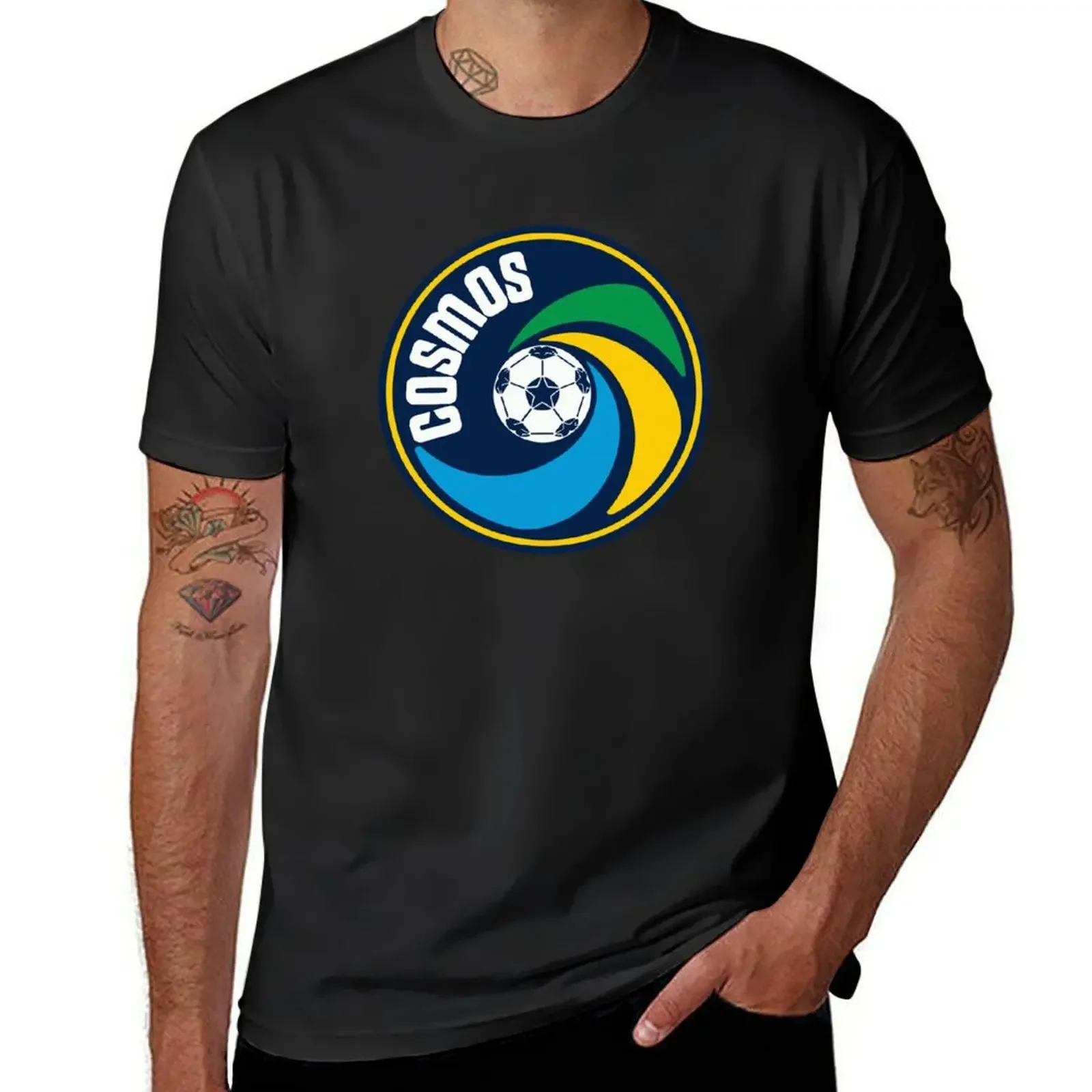 Vintage New York Cosmos T-Shirt Short sleeve tee funnys korean fashion mens clothes