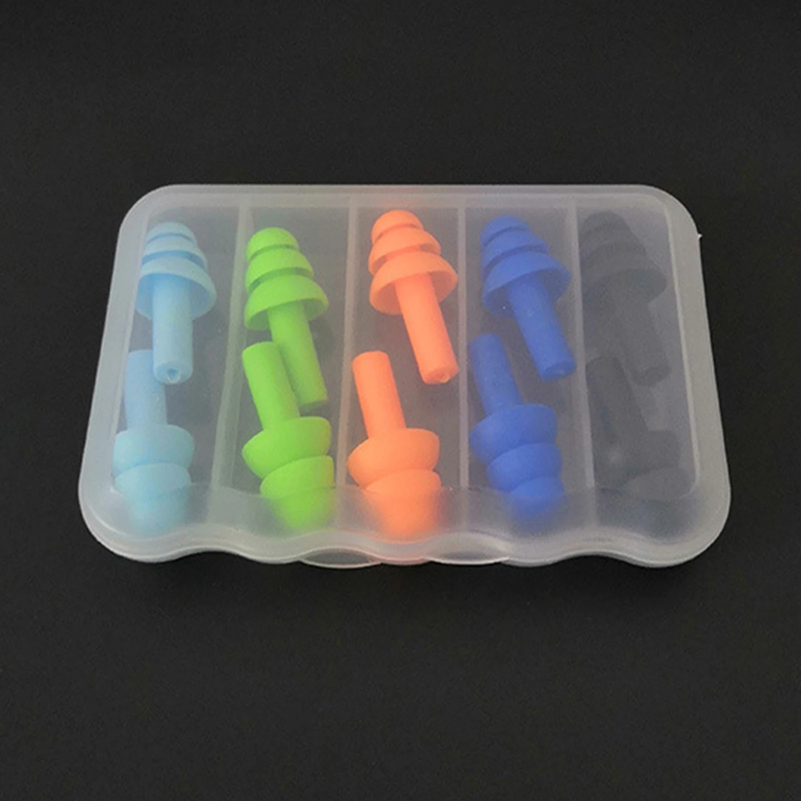 5 Paar Ohr stöpsel arbeiten Weihnachts baumform wasserdichte Geräusch unterdrückung zum Schlafen formbares weiches Silikon, das wieder verwendbar studiert