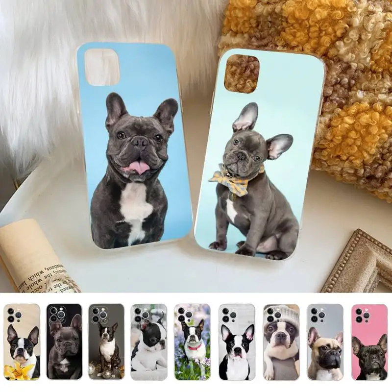 French Bulldog Dog Phone Case Silicone Soft for iphone 14 13 12 11 Pro Mini XS MAX 8 7 6 Plus X XS XR Cover