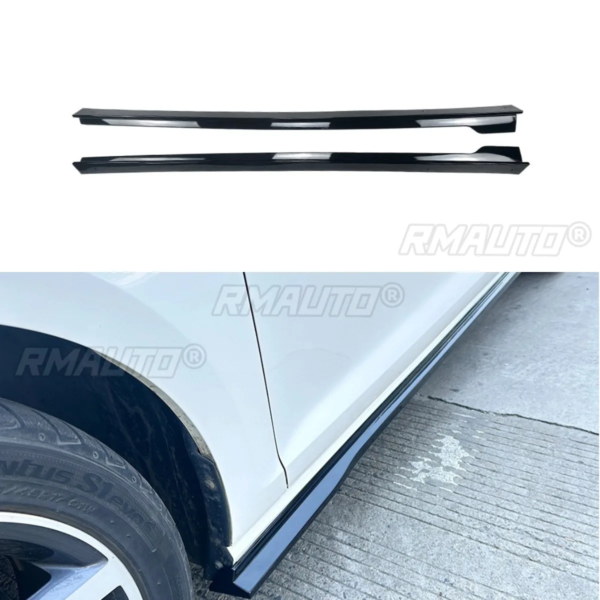 

Для VW Golf MK7 7.5 TCR Автомобильная боковая юбка, спойлер, расширение, разделитель, диффузор, защита для VW Golf MK7 7.5 TCR 2013-2019, комплект кузова