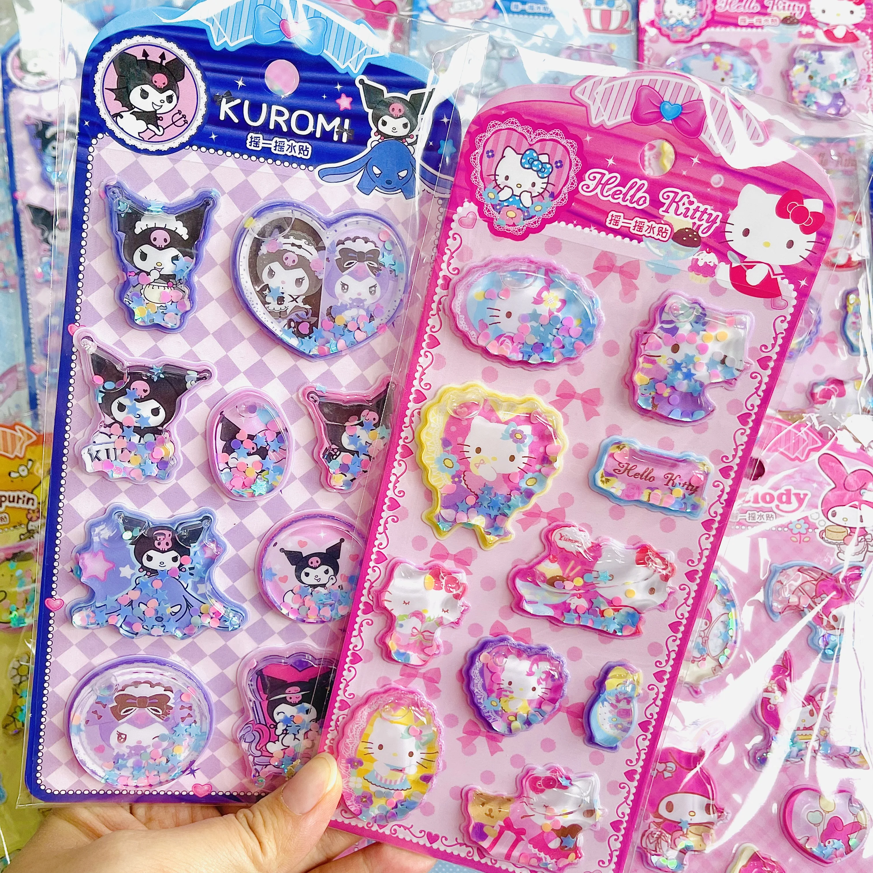 Lindas Pegatinas 3D de Anime Kawaii Sanrio, Decoración para Cuadernos, Álbumes, Diarios, Manualidades, Regalo de Papelería para Estudiantes Escolares