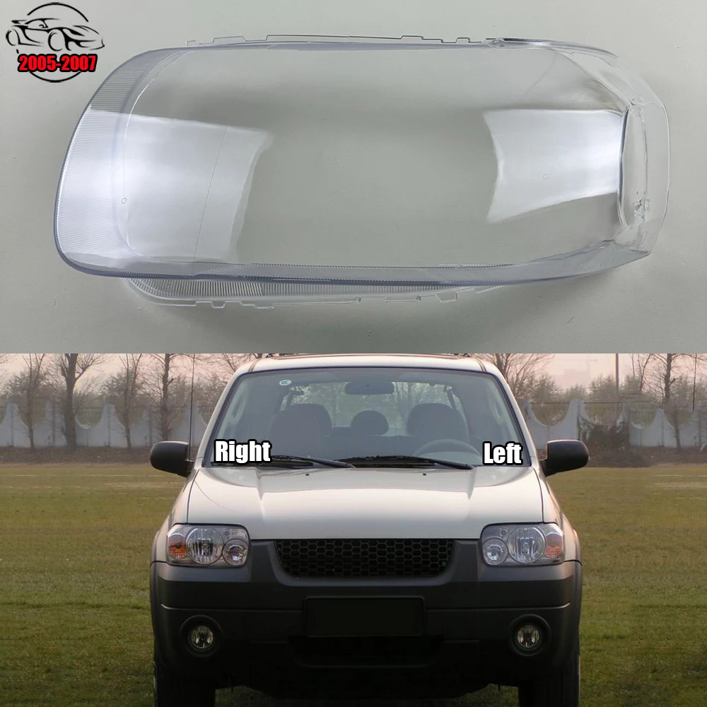 

For Ford Kuga 2005 2006 2007 Transparent Lampshade Lamp Shade Front Headlight Shell Headlamp Cover Lens Plexiglass