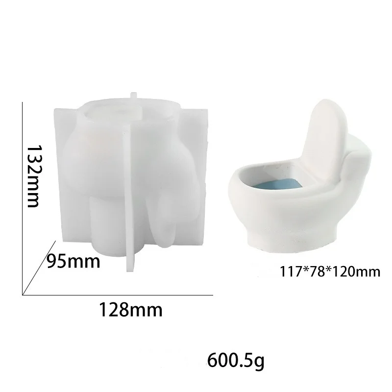 Creative Toilet Scented Candle Silicone Mould