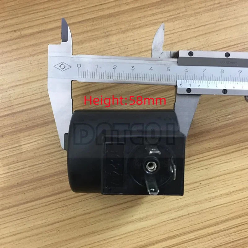 DC24V Hydraulic Solenoid Valve Coil Three Plug 02-DL Inner Diameter 19mm Height 58mm