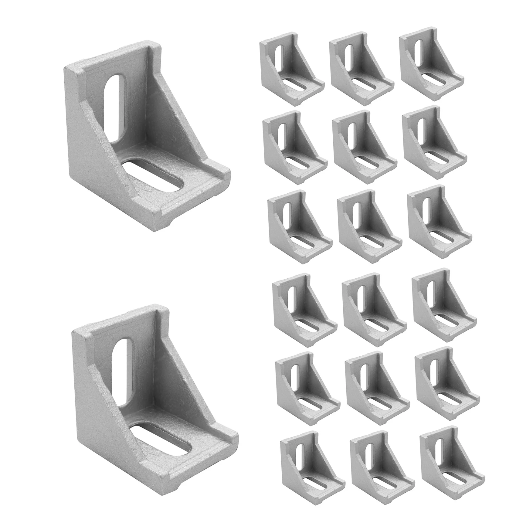 

20Pcs 4040 Aluminum Corner Brackets Corner Fitting Angle 40 X 35 Connector Fastener For 4040 Industrial Aluminum Profile