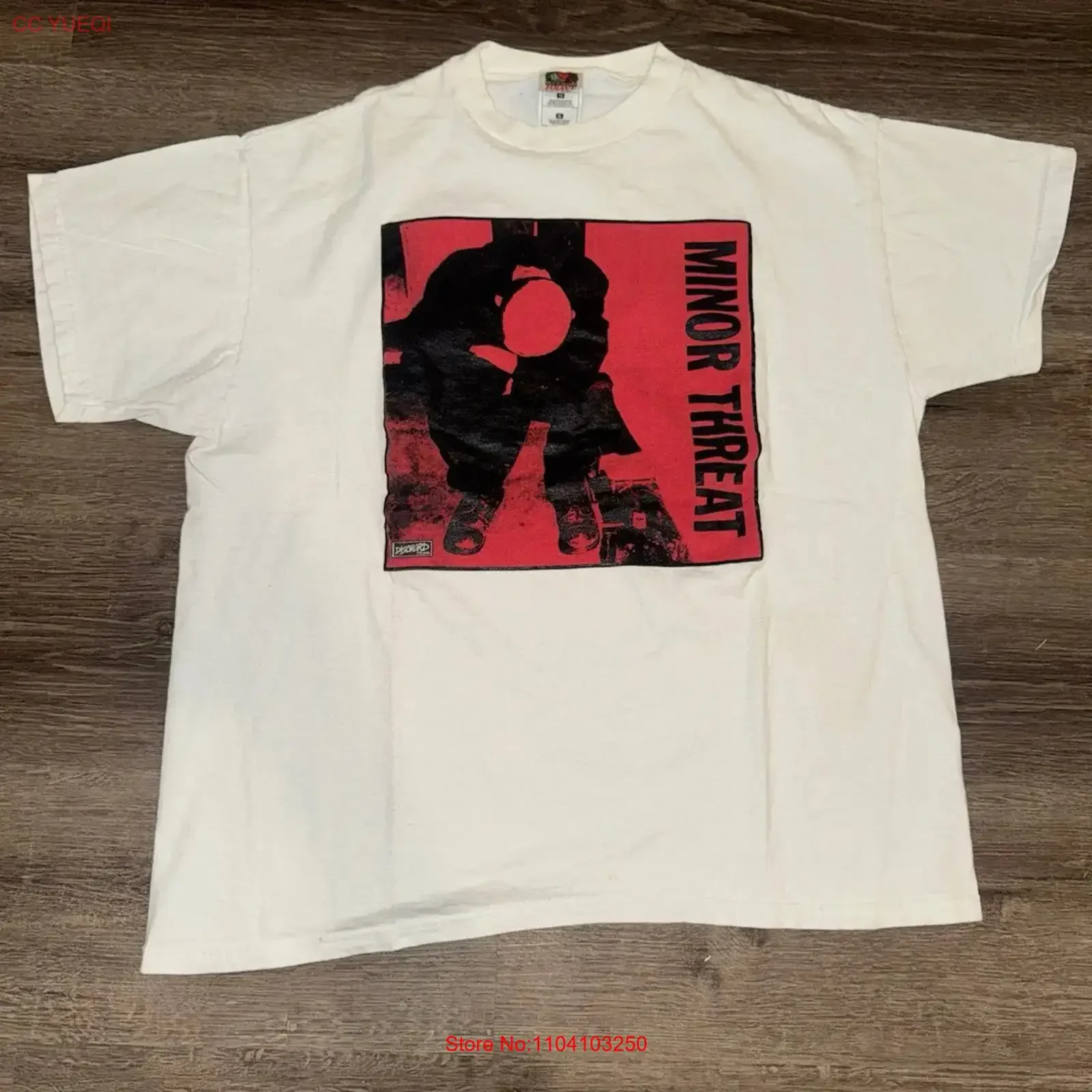 Vintage 90s Minor Threat Hardcore Punk Album Music Promo Band T shirt Size XL vintage Washed Top For Everyday Wear streetwear