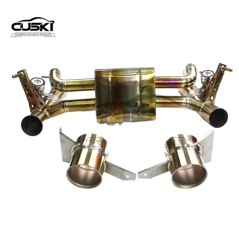 High Flow Exhaust valve control Pipe Catback Exhaust For Ferrari 488 2015-2019 Titanium alloy car Exhaust Modification