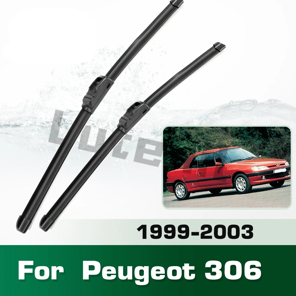 Scheibenwischer LHD Frontwischerblätter Für Peugeot 306 1999 - 2003 Windschutzscheibe Windschutzscheibe Sauberes Fenster Auto Regenbürsten 22 "+ 20"