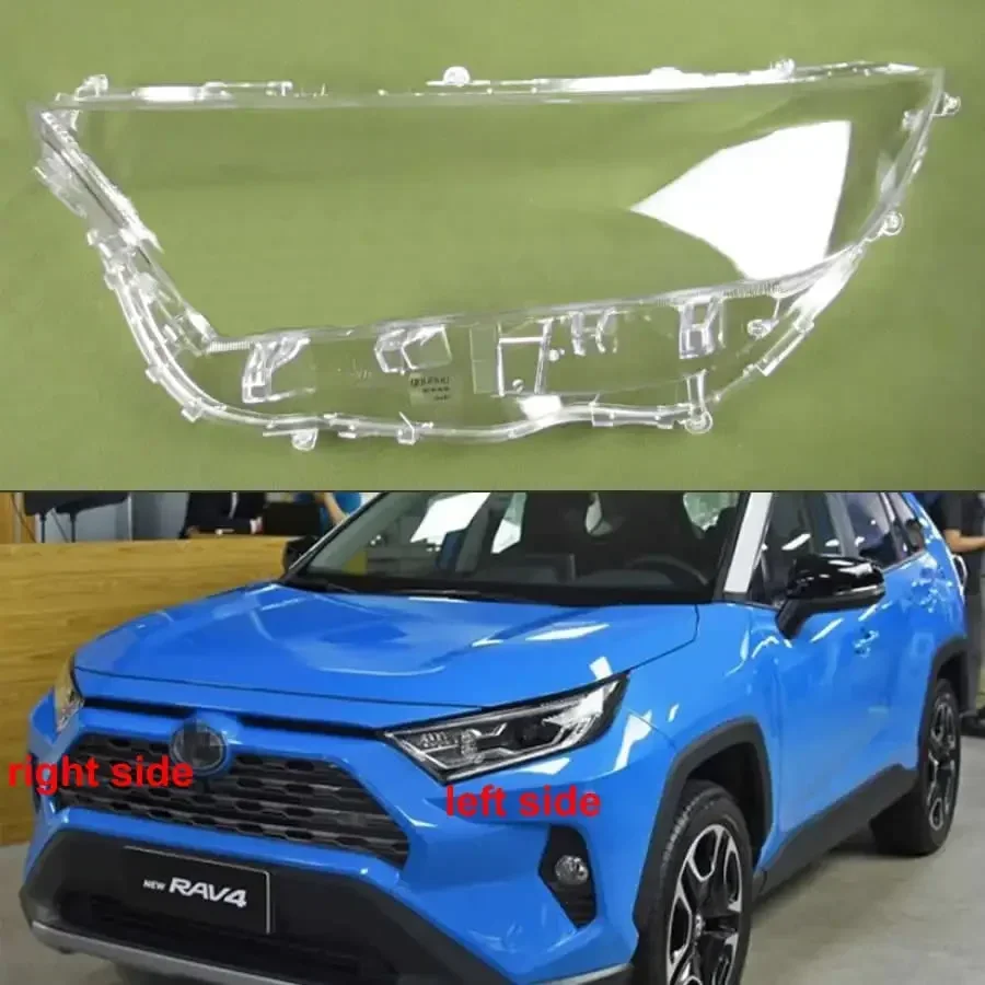 

For Toyota RAV4 Auris 2019 2020 Headlamp Cover Lens Transparent Lampshade Lamp Shade Front Headlight Plexiglass Car Accessories