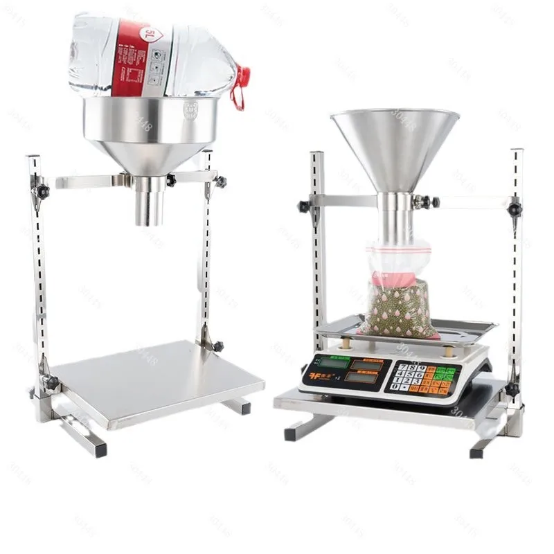 

Воронка для подачи большого калибра из нержавеющей стали с подставкой, маслостойкая вакуумная воронка для наполнения пакетов, упаковочный инструмент