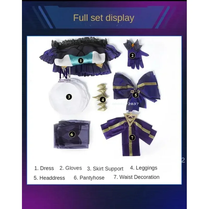 Spiel LOL Gwen Cosplay Kostüm Dark Gothic Stil Ruined Puppe Outfit League Legends Cos Frauen Halloween Party Kleid Hohe Qualität