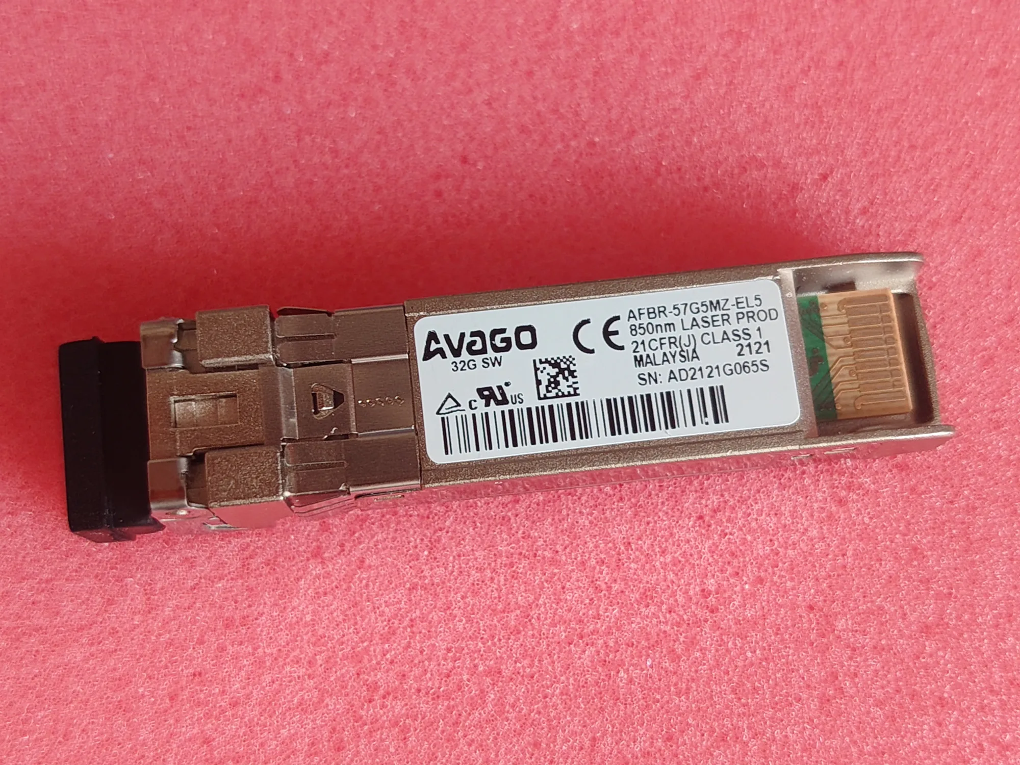 NEW Avago 32G SFP AFBR-57G5MZ-EL5/850NM 32GB Fibre Channel Multimode Dual Fiber Transceiver Module/avago 32g sfp+ fiber switch