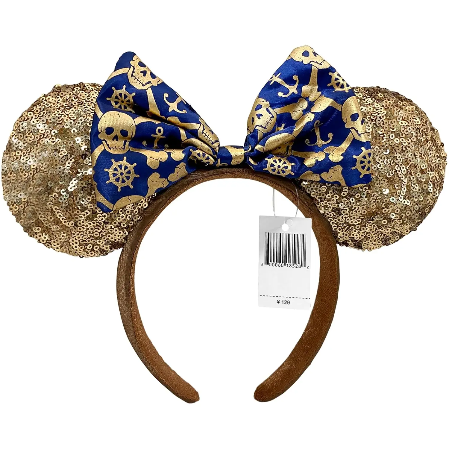 

Mickey Mouse Ear Headbands Gold Skull Bow Hairbands Hair Accessories Party Halloween Decoration Cosplay Costume for Women Girls