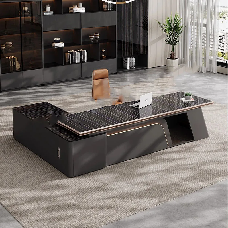 Modern Study Office Desk Adjustable Conference Shelves Minimalist Office Desk Nordic Storage Mesas Escritorio Office Furniture