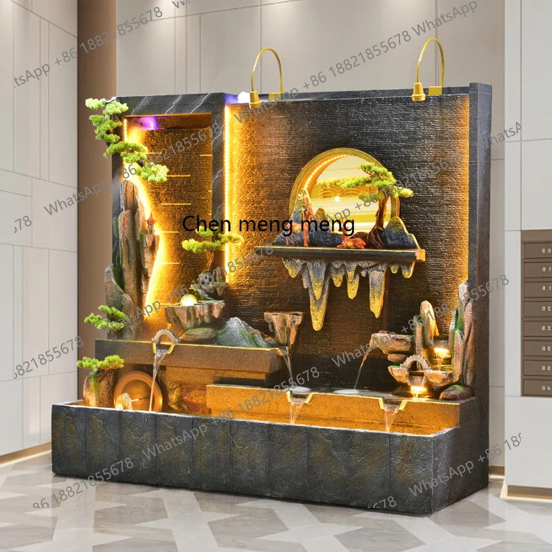 

Rockery flowing water screen landscape circulating water living room outdoor, floor ornament