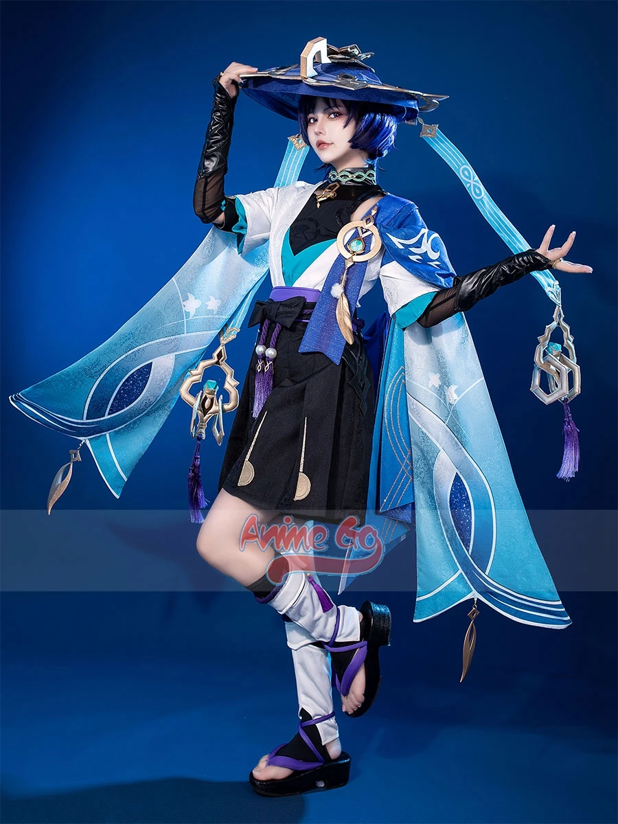 

In Stock Game Genshin Impact Wanderer Balladeer Cosplay Costume Scaramouche Women Uniform Full Set Upgrade Outfits C07049-AAA