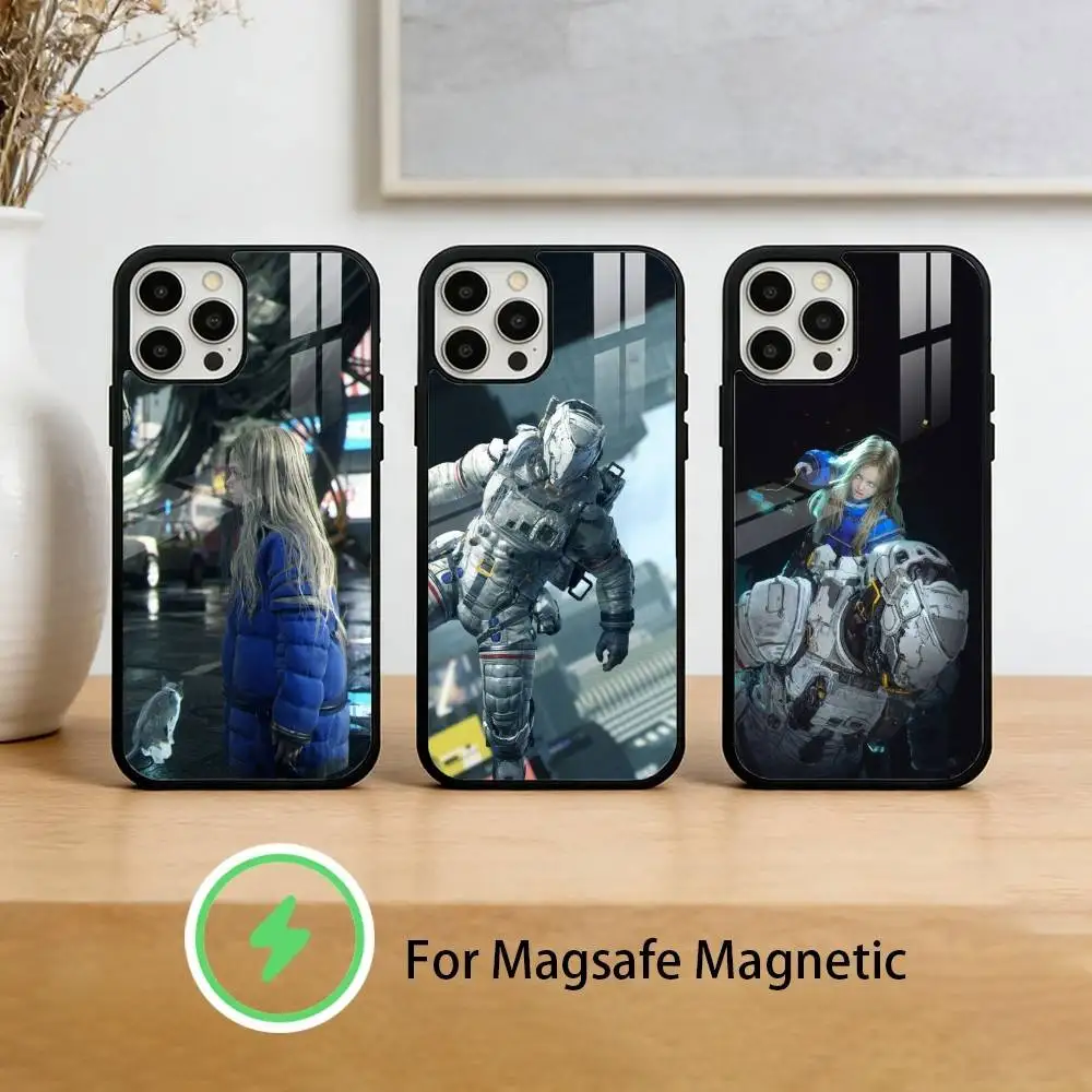 

Чехол P-PRAGMATA для iPhone 17 16 15 14 13 12 Pro Max Plus с зеркальной беспроводной магнитной крышкой