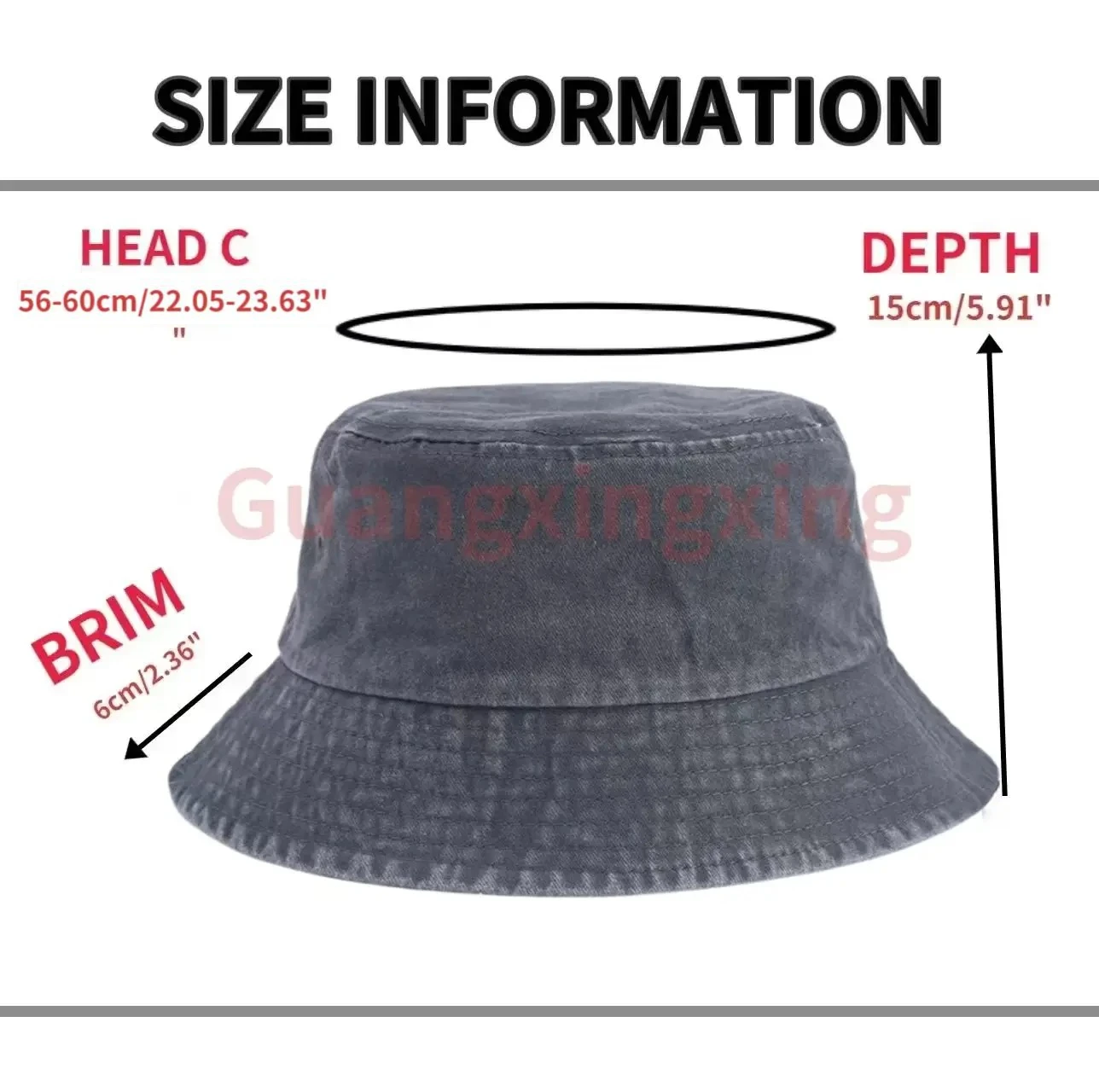 Customized Logo bucket hat for men and women design embroidery printing DIY summer fisherman hat wash jeans hat cotton unisex