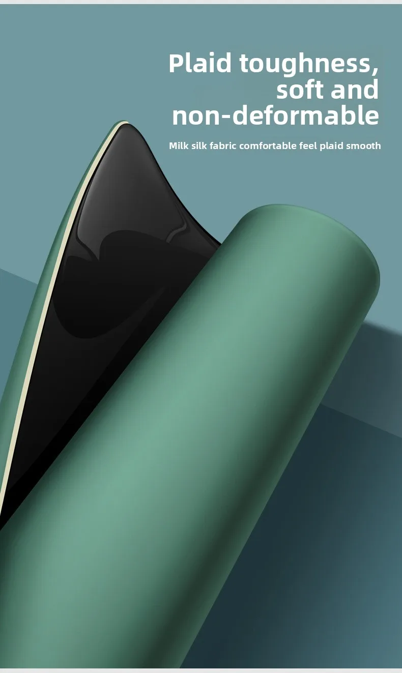 Dicke Silikon-Mausunterlage Schreibtischmatte mit Handgelenkauflage Quadratische und Runde Optionen für Büro und Gaming 24 Farbmuster – Detail 3