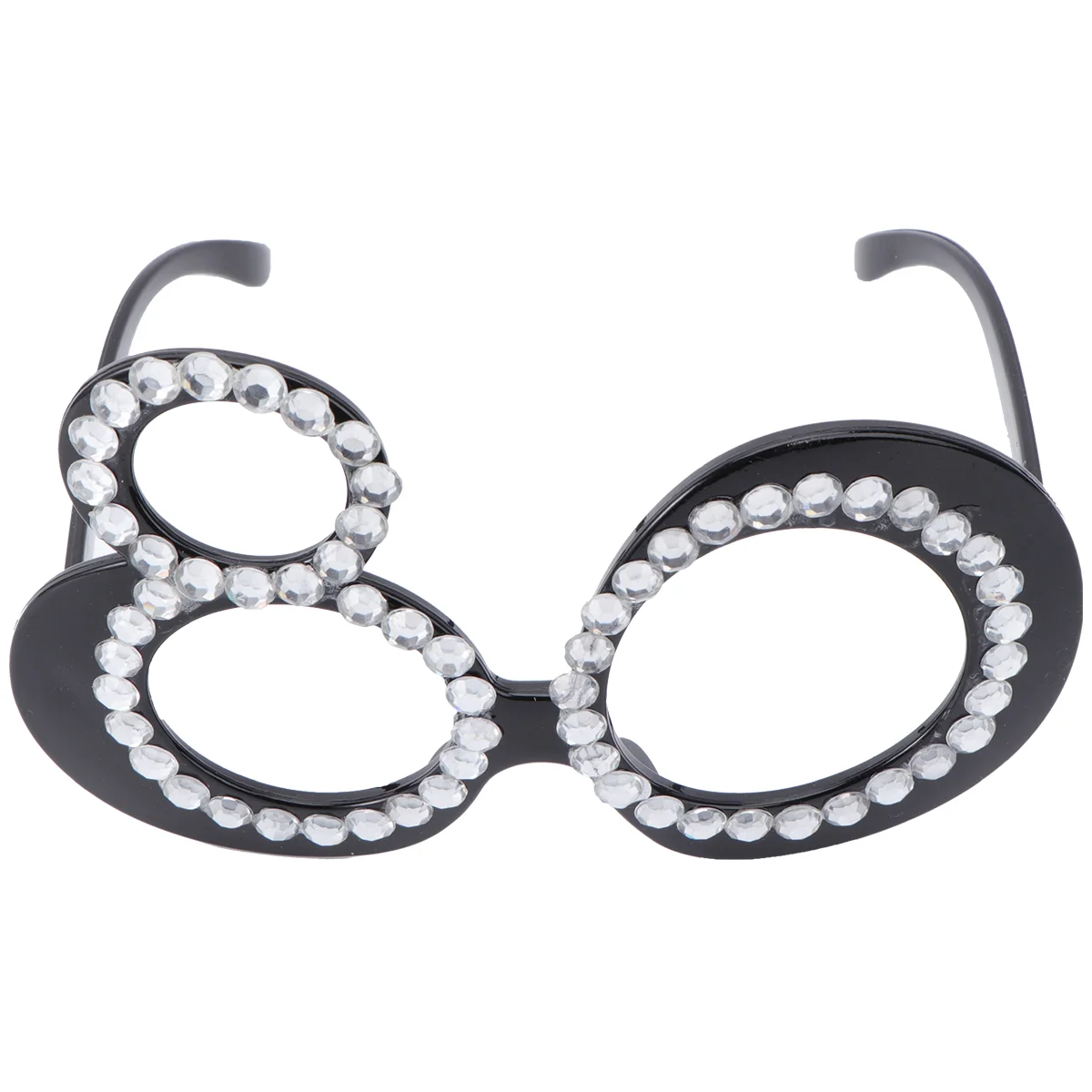 Glasses Birthday Party Photo Prop Happy Decorations for Men Props Gifts Number Decorative Rhinestones Digital