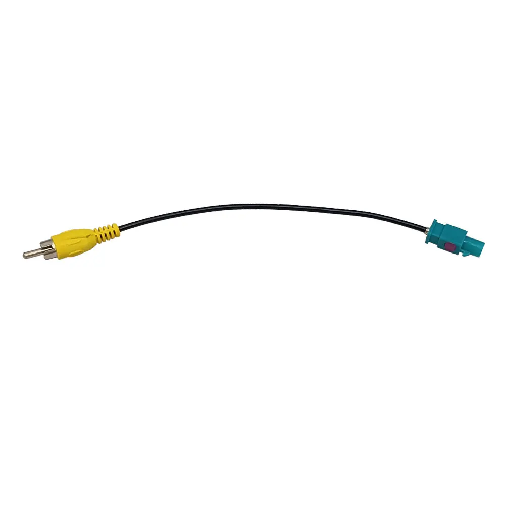 Male Fakra To RCA Camera Retention Cable For Mercedes Land Rover Porsche Ford Jaguar Volvo Volkswagen VW Skoda Installation
