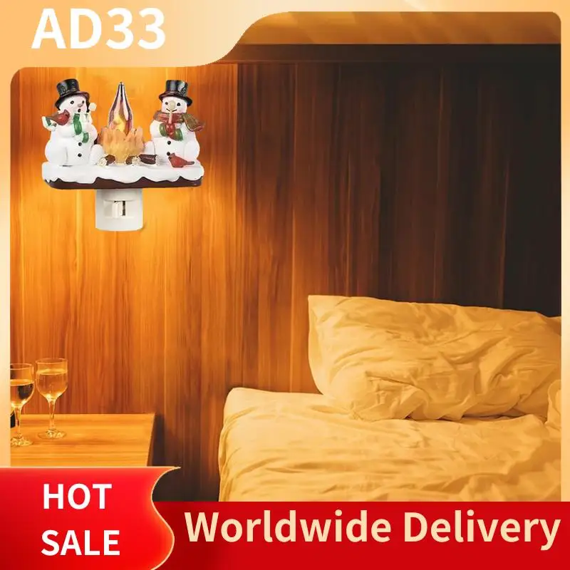 As melhores ofertas de neve e fogueira luz noturna interior cintilação nightlight decoração 3d led pequeno falso fogata luz noturna eua