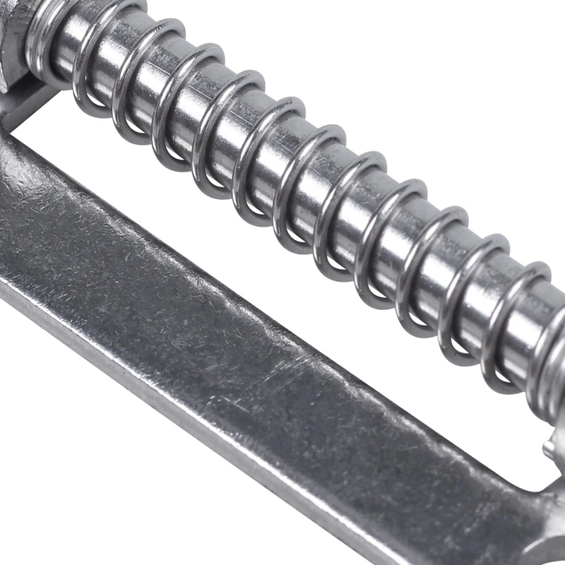 AB46-6X Hardware Spring Loaded Metal Security Barrel Bolt Latch 3.5 Inch Long Silver Tone