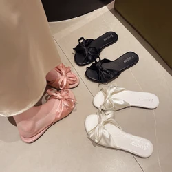 Shoes Slippers Casual Rubber Flip Flops Butterfly-Knot Slides Luxury Hawaiian Flat Soft Fashion Scandals Butterfly-knot Shoes