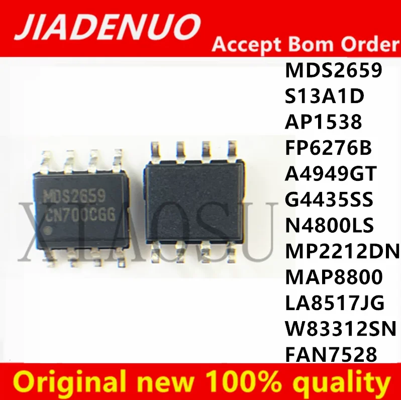 (5piece) 100% New S13A1D  MDS2659 AP1538 FP6276B A4949GT G4435SS N4800LS MP2212DN MAP8800 LA8517JG W83312SN FAN7528 sop-8 Chip