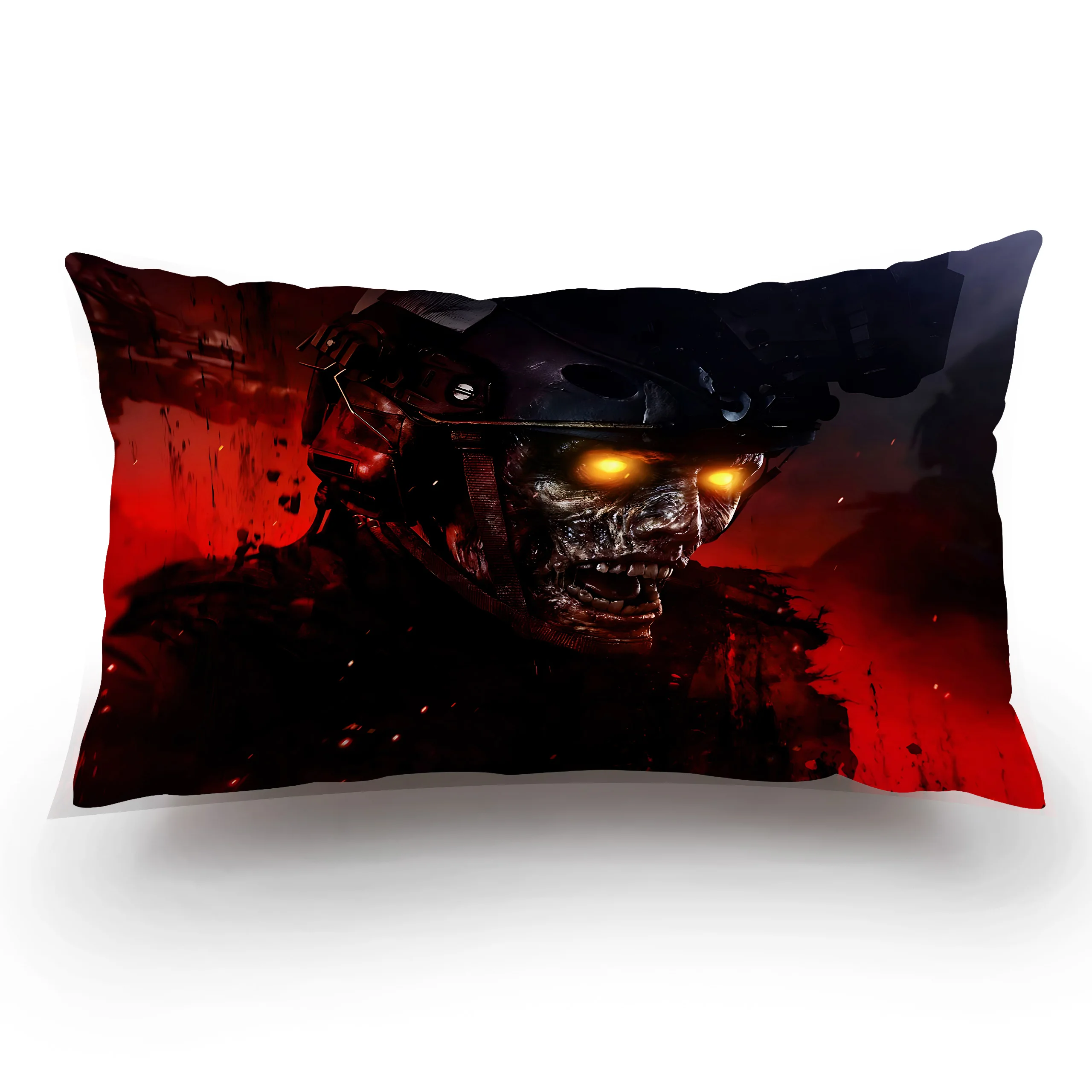 Pillow Covers Call of Duty M-Modern W-Warfare Cartoon Sofa Decorative Home Double-sided Printing Short Plush Cute Cushion Cover