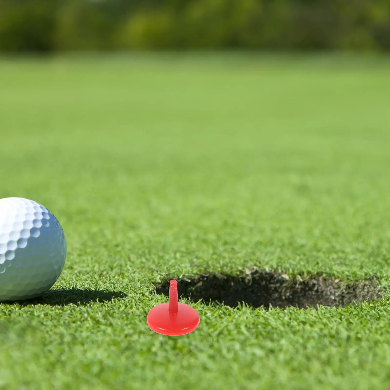

50 Pcs Golf Dime Size Ball Markers Alignment Ballmarker Line Tool Round Cap with Leveler