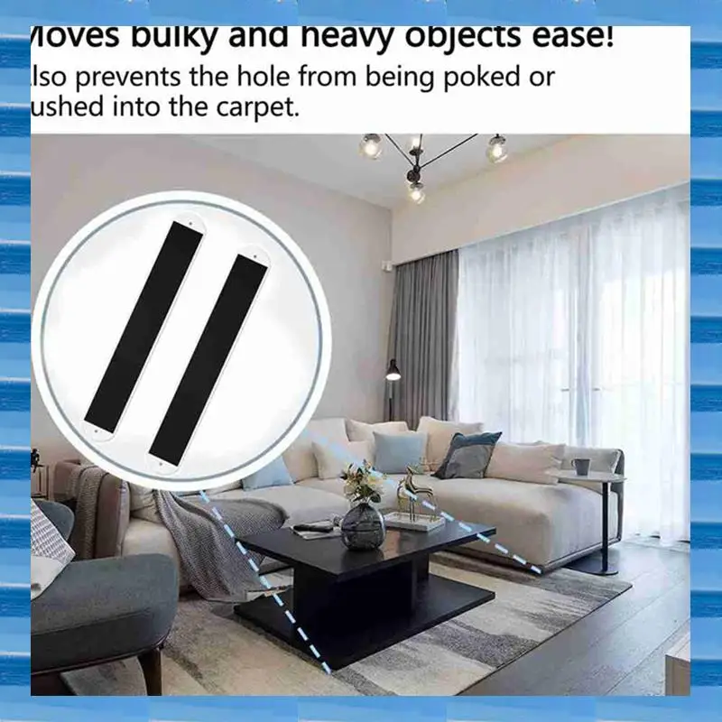 

2 Pcs Large Appliance Slider With Pull Strap,Pull Furniture Slides,Moving Furniture Gliders Heavy Duty Sliding Sheet