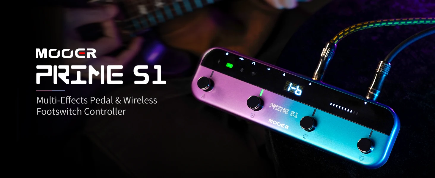 MOOER ギターペダル Prime S1 エフェクター 128 ギターエフェクト付き