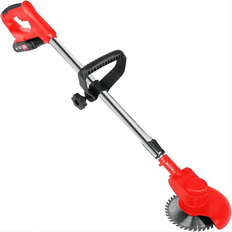 21V Industrial Rechargeable Electric Lawn Mower Folding Handle Cordless DIY Multifunctional Household Lawn Mower Lithium Battery