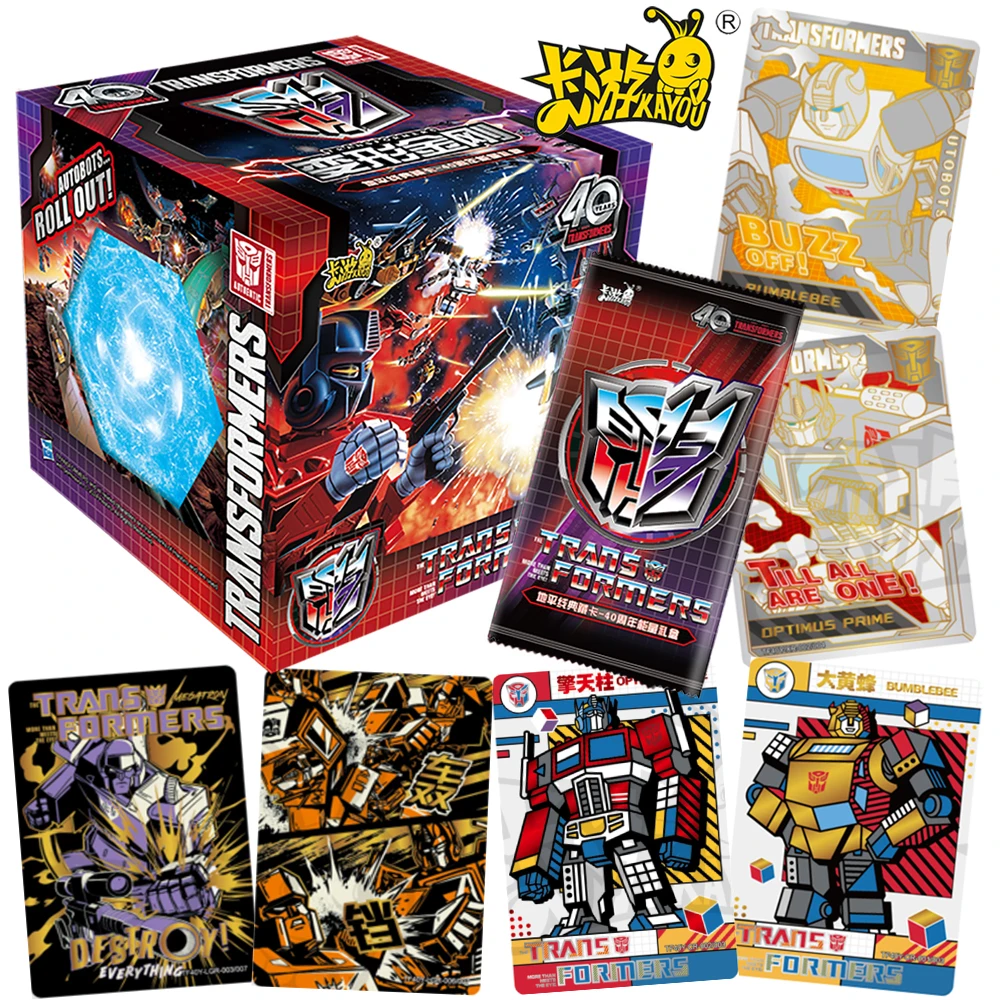 

KAYOU Original Transformers Collection Card American Animation Handsome Robot Classic Plot Card Children's Christmas Fun Gifts