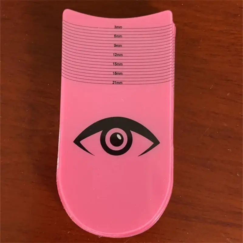 2/5PCS Eyelash Length Measuring Ruler Portable Eyebrow Soft Plastic Ruler Makeup Tool Eyelash Extension Growth Accessory