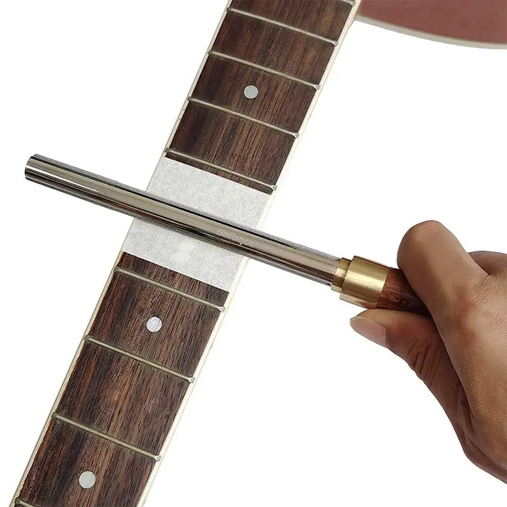 

Guitar Fret Crowning File With Small/Medium/Large 3 Crowning Grooves Fret End Dressing File Professional Luthier Tool