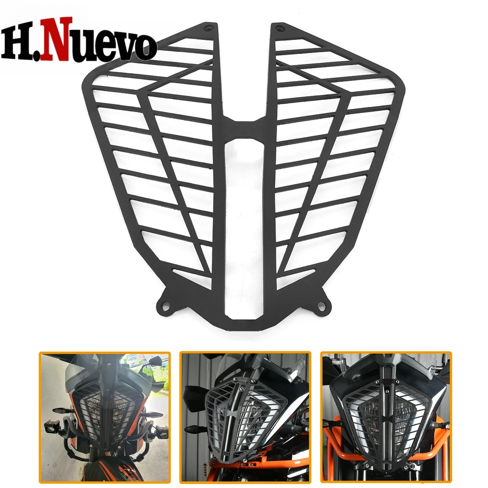 For KTM 390ADV 790ADV 890ADV R 390 Motorcycle Accessories Headlight Guard Front Mesh Fence Protective  Adventure Headlight Guard