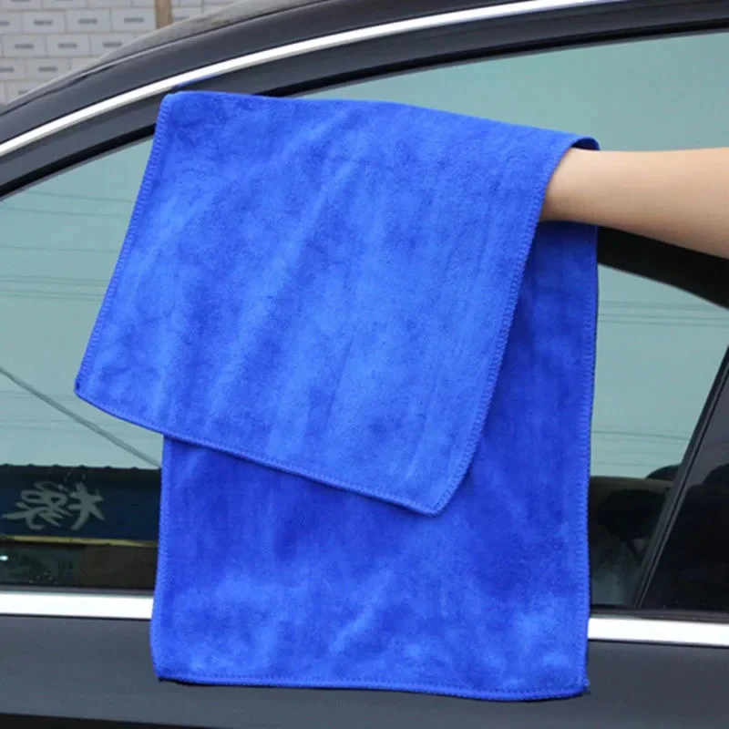 10/1pcs Thickened Car Wash Towel Microfiber Towels Car Cleaning Drying Cloth Auto Detailing Polishing Cloth Home Clean Tools