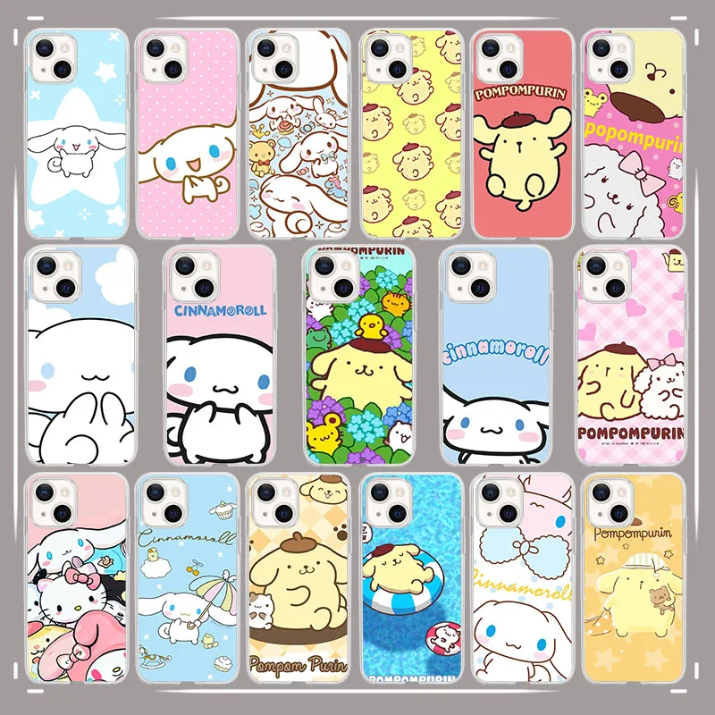 AU-14 Cinnamoroll Pompompurin для LG K9 Q52 K52 K62 K42 K12 Q60 K50 V40 V50 V60 K92 K51S V60 VELVET Prime Max