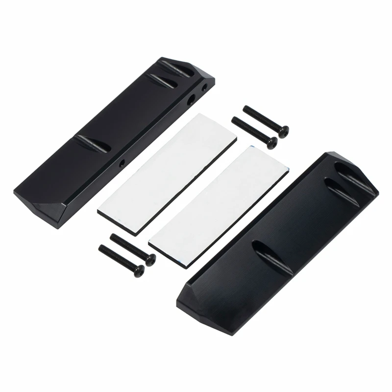 Rock sliders esc bateria receptor placa lateral de expansão preto rc atualizar peças para trx4m 1/18 rc rastreador carro