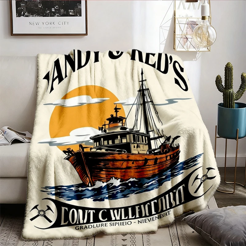 Andy Red's Boat Servicing Summer Warm Blanket, Shawshank Redemption Soft Blanket, Zihuatanejo Mexico Menswear Comfy Blan
