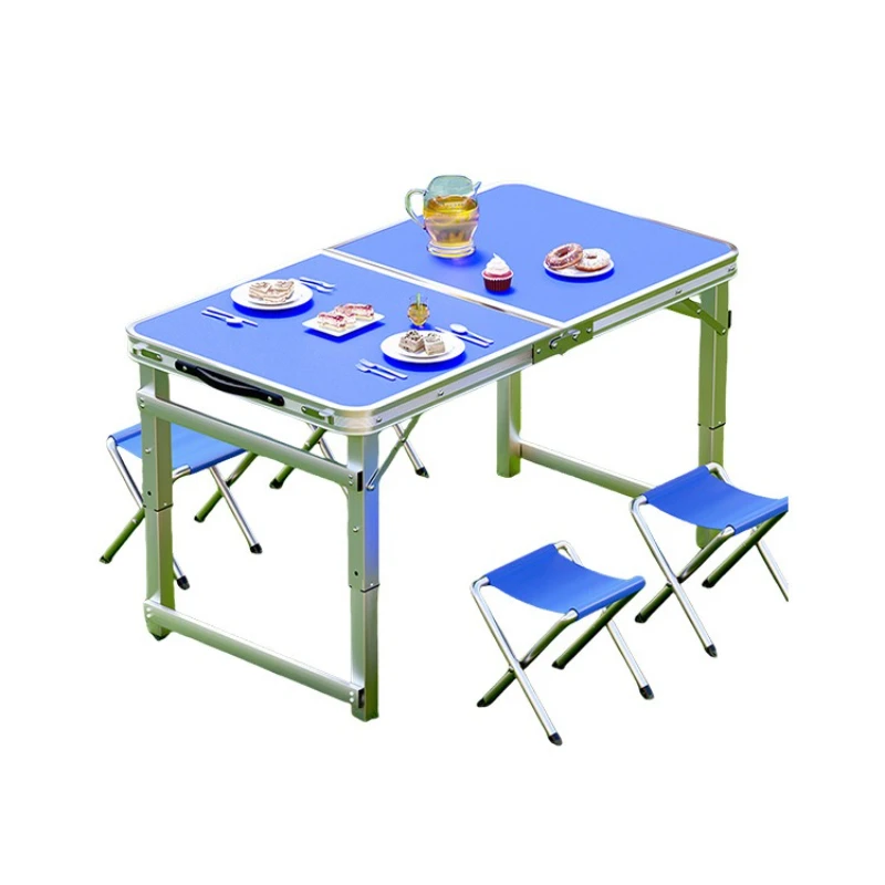

Folding table Portable outdoor camping picnic Night market stall Retractable camping chairs Simple