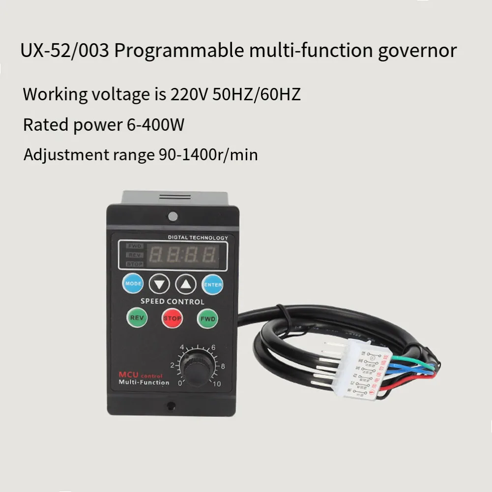 400W Digital Motor Controller with Auto Conversion of Target Value Display AC110-240V UX 52/003 Velocity Regulator